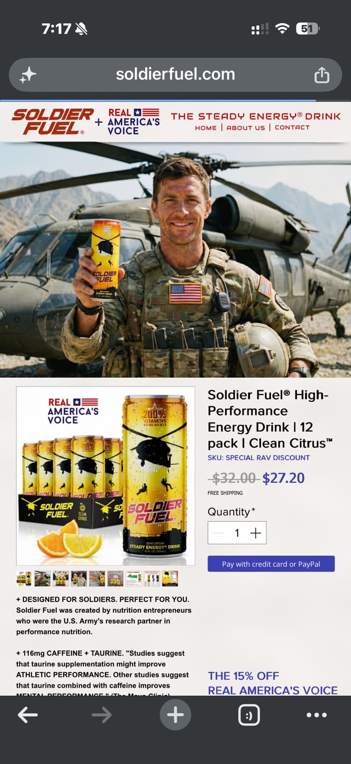 Military Nootropics product art
